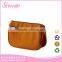 low price plain canvas cosmetic bag with double layer