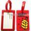 Letter Travel Custom Shaped PVC Luggage Tags Soft Rubber Bag Tag Wholesale