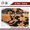 Yellow black flower pattern China home textile city design flocked, car seat fabric