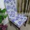 Thick polyester lycra spandex four way stretch printed slipcover dining room chair cover