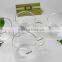 drinking glass set with metal stand china gift tea
