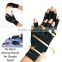 New Black Copper Arthritis Glove Recovery Compression Half Finger Gloves