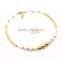 Stainless Steel 316l Gold Bead with Pearl Jewelry Set Necklace