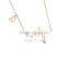 Nickel Free Stainless Steel 316L Rose Gold Heartbeat Pulse Heart Necklace