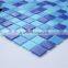 SMH18 Blue lines mosaic wall mosaic tiles glass square glass backsplash kitchen