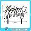Birthday Silhouette With Heart Acrylic Cake toppers for Kids