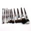 NEW&Popular 11pcs long handle professional makeup brushes set with high-grade sandalwood handles