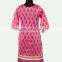 Chanderi cotton Kurti/ Codding Embroidery Kurti