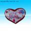 Hand painted customized valentine's gift ceramic heart shape ornament