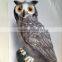 OEM Blow Molding Plastic PE Elbow Owl Garden Tool ,18"Garden Owl Huntting Decoy