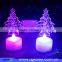 2016 hot selling christmas decoration gift colorful christmas tree and bell colorful led light