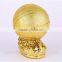 Custom resin shinny golden basketball trophy