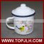 eco-friendly feature sublimation enamel mug images printed