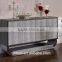 modern dining/kitchen cabinet/sideboard with stainless steel frame F107