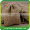 Cheap Organic Jute Drawstring Bag with Logo Printing