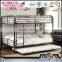 2016 new bedroom furniture metal material bunk bed loft bunk bed double cot bed