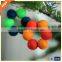 diameter 2cm decorations ball 100% wool felt ball garland in stock