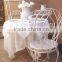 Antique White Cast Iron And Aluminum Bistro set Outdoor Furniture AR-6160 set