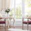New Arrival Luxury Elegant European Style Queen's Armchair Made of White and Purple Leather BF12-04054a