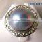 gorgeous big rings design metal fashion antique color pearl ring Tahitian Pearl Ring