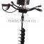 82cc 3200w Hand-Held Manual Fence Post Hole Digger Portable Hand Ground Drill Earth Auger