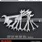 10 pcs double open wrench Chrome Vanadium handle tools spanner set