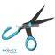 SHO0038/39/40 new handle design straight black blade scissors