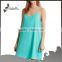 Wholesale dress women simple dress sleeveless dress 100%polyester