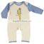 Printed autumn wear long sleeve custom infant organic cotton wholesale 1 year old babies clothes for baby