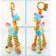 Baby Crib Stroller Rattle Plush Toy Plush Newborn Baby Hanging Ring Bell for Bed