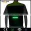 USB rechargeable battery heated reflective vest for running or cycling
