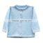Long Sleeves Argle Pattern Round Collar Baby Cardigan Sweater