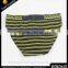 New Stripe 95% Cotton and 5% Lycra children thongs underwear with customized paper label