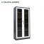 Steel office commercial furniture 2 swing glass door filing storage cabinet