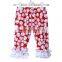 Wholesale hot sale in US market red white baseball children clothes capris Quality Choice