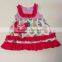 Smocked children clothing wholesale Easter baby girls outfits with cute eggs M7031002