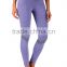 Dry Fit Nylon Spandex Flatlock Stiching Full Length Compression Leggings Custom Women Yoga Pants