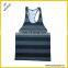 wholesale Custom fitness striped blank Mens Tank Top
