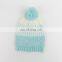 Western style colors autumn and winter women's knit hat outdoor warm hair ball cap