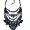 2017 New Design Style Long Summer Bohemian Alloy Necklace Crystal Pendant Necklaces Exaggerated Maxi Necklace