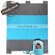 Fashion Custom LOGO Picnic Beach Mat Folding Compact Outdoor Blue Color Ripstop Parachute Nylon Pocket Beach Blanket