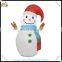 Giant inflatable snowman olaf, led inflatable snowman with scarf for outdoor christmas decor from china manufacturer