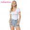 New Style White Blank Casual Comfortable Bamboo Material Women T Shirt