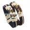Personality wooden bead bracelet hand woven bracelet