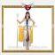 Christmas Women Noble Sexy Santa Costumes Halloween White Cleopatra Costumes for Teen Girls
