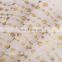 2015 fashion design decorative golden glitter organza fabric