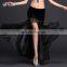 Q-6038 High velvet and organza egypt professional long sexy belly dance skirt