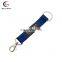 Cheap custom polyester screen printed keychain short lanyard for key