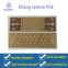 Double-Sided Gold-Plated Ceramic PCB.