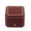 Luxury design texture paper ring jewelry box small plastic jewelry box with hot stamping logo
